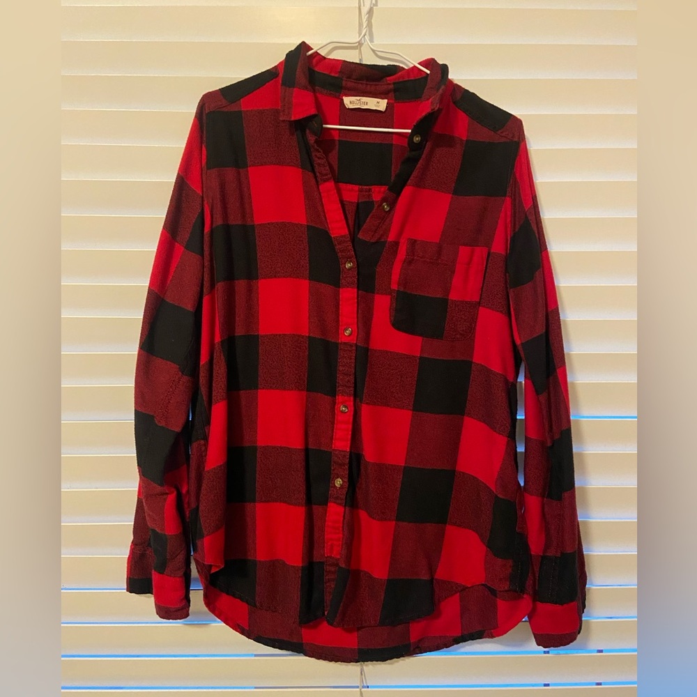 Buffalo plaid Hollister button down